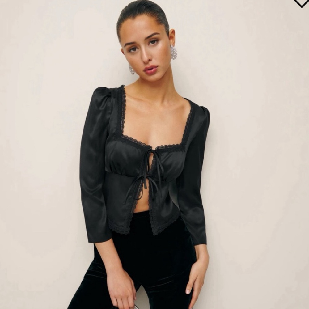 Reformation Lucinda Silk top